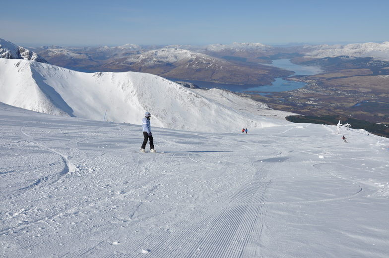Sweet conditions on Summit Run, Nevis Range