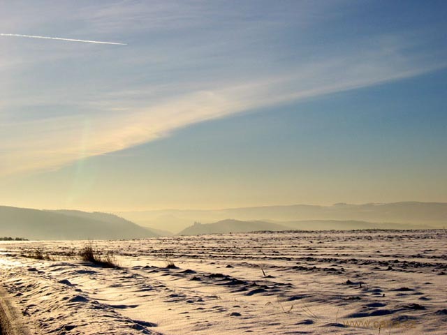 Snowy field