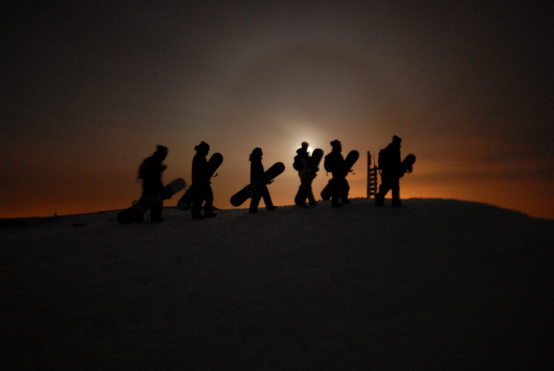 full moon boarding, Cerro Catedral