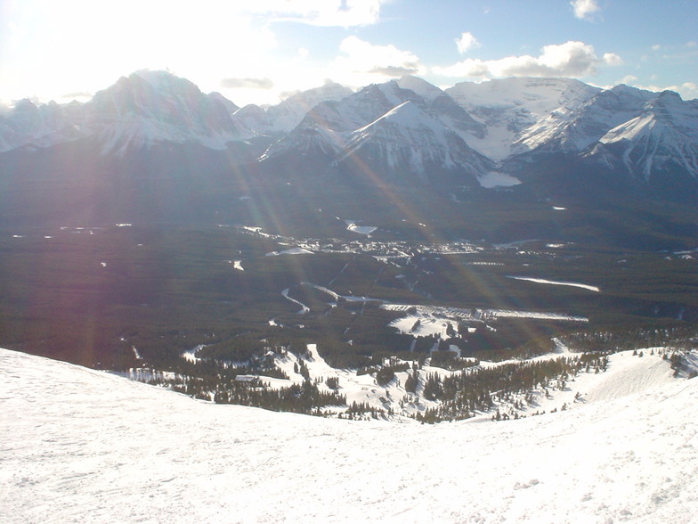 View down Flight Chutes, Lake Louise