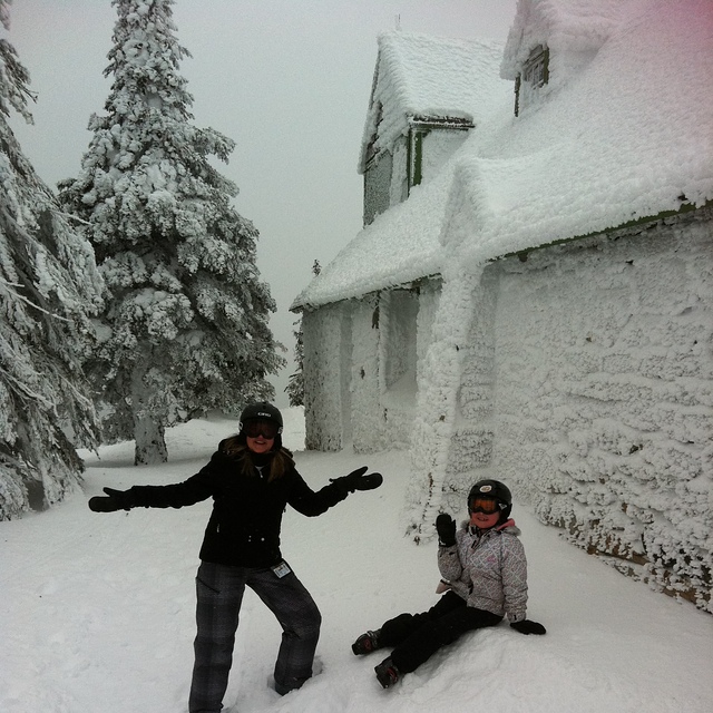 Enjoying the snow!, Mt Spokane Ski and Snowboard Park