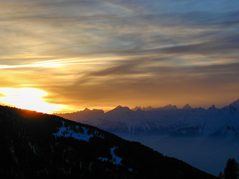 Setting Alpine Sun, Chandolin
