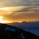 Setting Alpine Sun, Chandolin