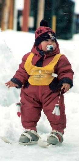 Agus Gressani en Blanca Nieve, Cerro Catedral