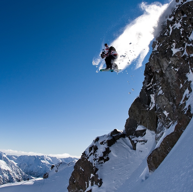 Air in Bill's Basement - Temple Basin Ski Area. Johnny McCormack