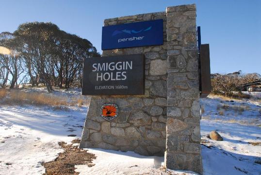 Smiggin Holes Sign, Perisher