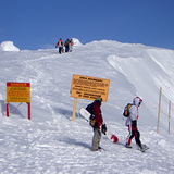 Getting psyched to drop in, Big White