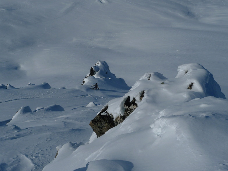 West Ridge - bluffs below summit, Mount Dobson