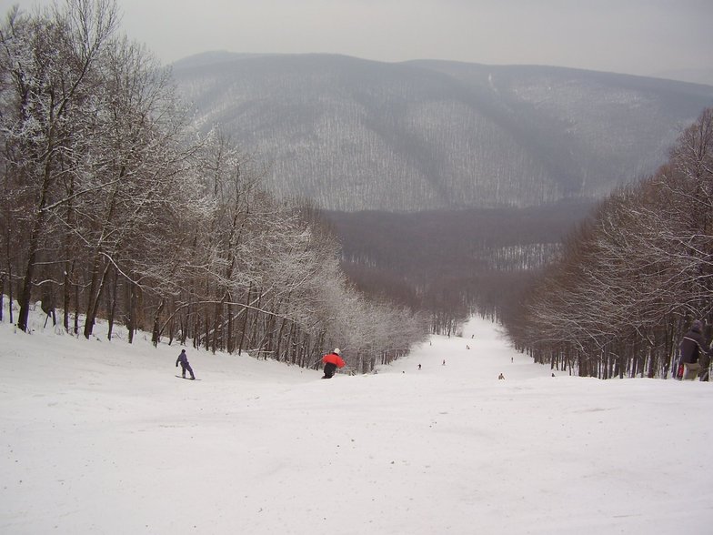 top of the main track, Dobogókő Sícentrum