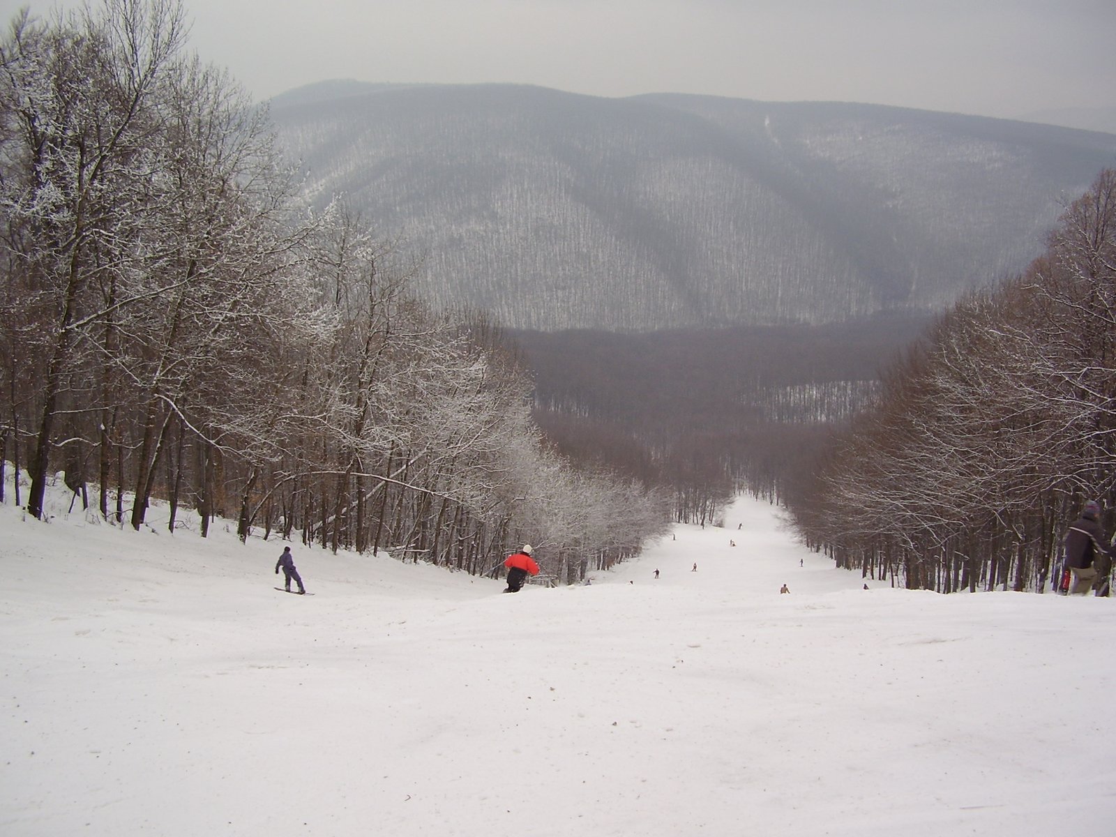 top of the main track, Dobogókő Sícentrum