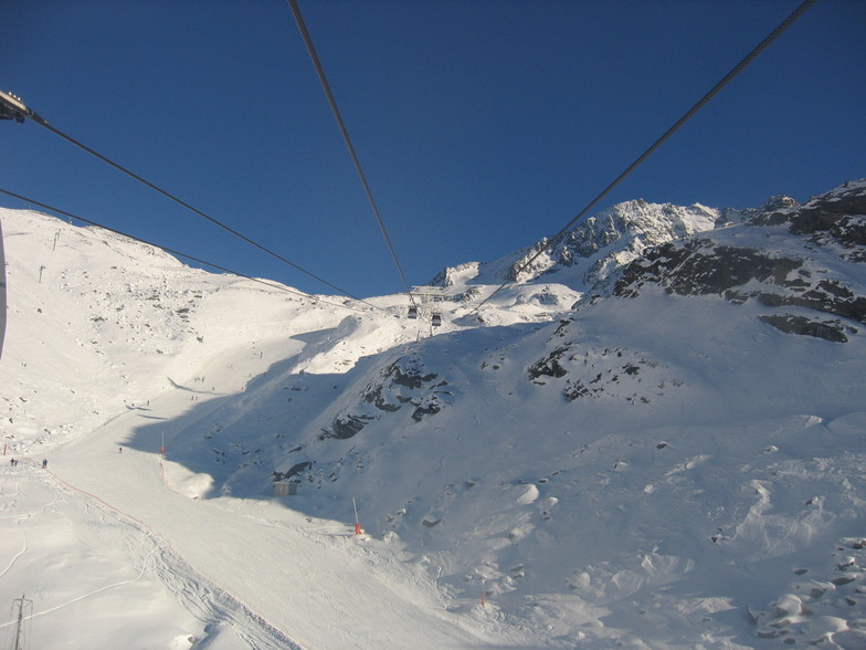 going up, Val Thorens