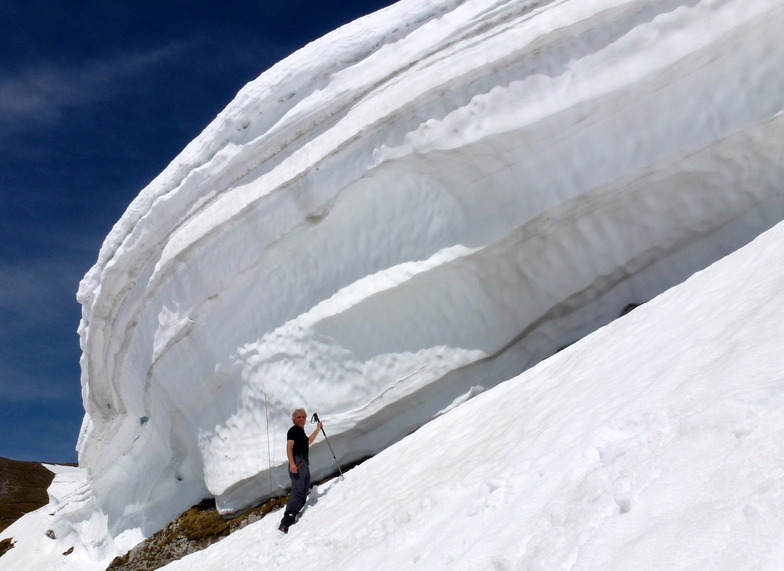 Schneewächte Nordkette-Langer Sattel