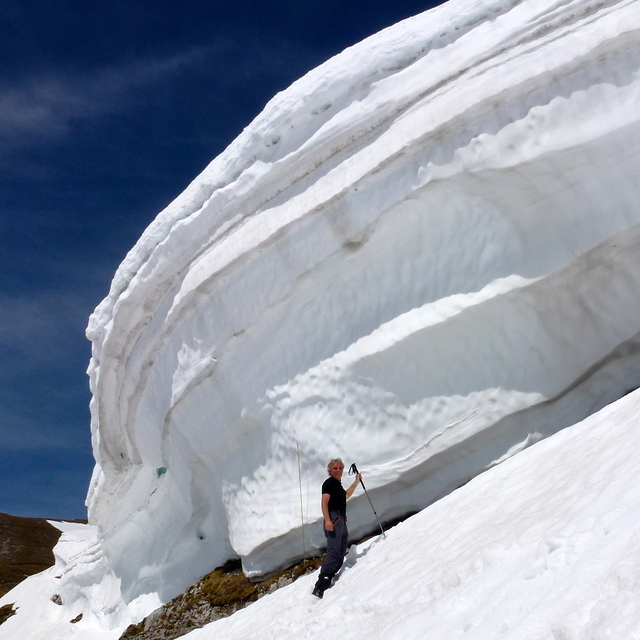 Schneewächte Nordkette-Langer Sattel