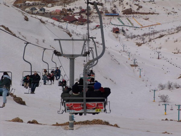 hermon resort in israel from the top, Mount Hermon