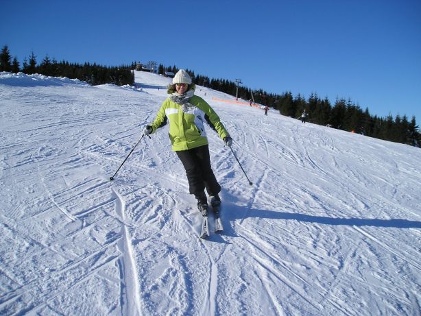 Attractive skier - Skipark Ruzomberok Slovakia, Ružomberok - Malino Brdo