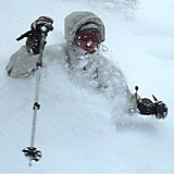 Deep Powder Telemarking, Hanazono, Hokkaido, Japan - Hokkaido