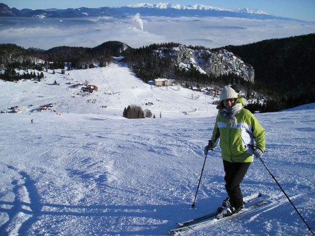 Attractive skier - Skipark Ruzomberok Slovakia, Ružomberok - Malino Brdo