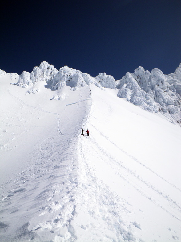 climbing up Hogsback, Timberline