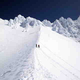 climbing up Hogsback, Timberline