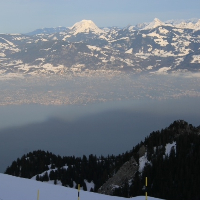 View of Lake Geneva from Thollon, Thollon les Mémises