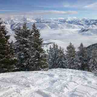 Looking south down the Wood River Valley, Sun Valley