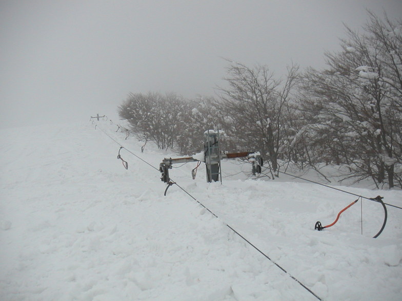 Snow effects of the Aegean Sea (mt Pelion - Greece)