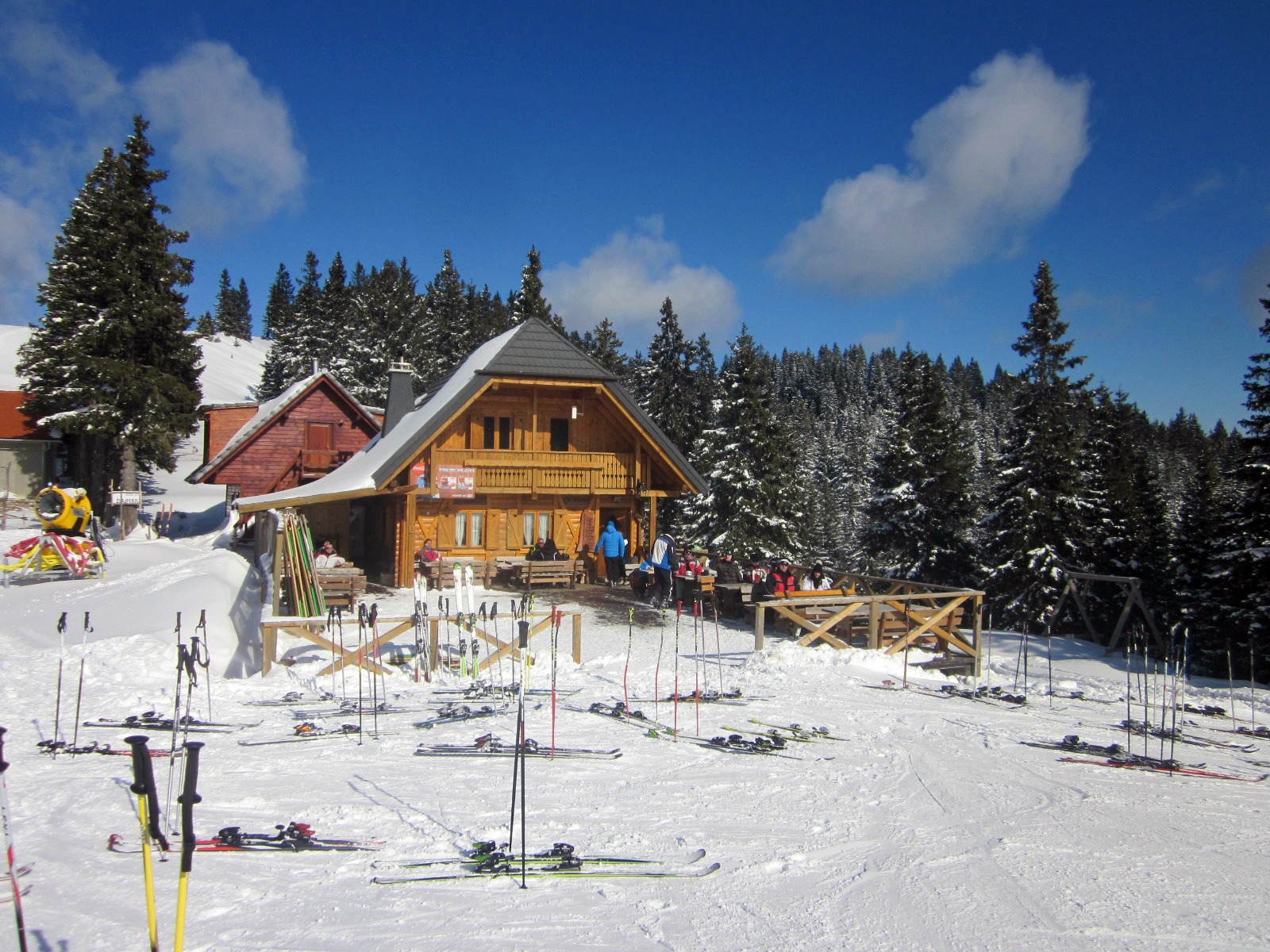 Alpine hut on Golte