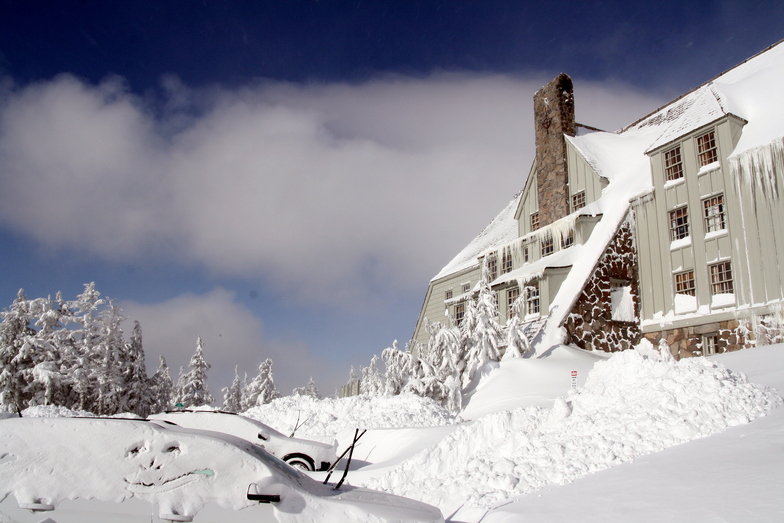 After the big Storm-Timberline Lodge