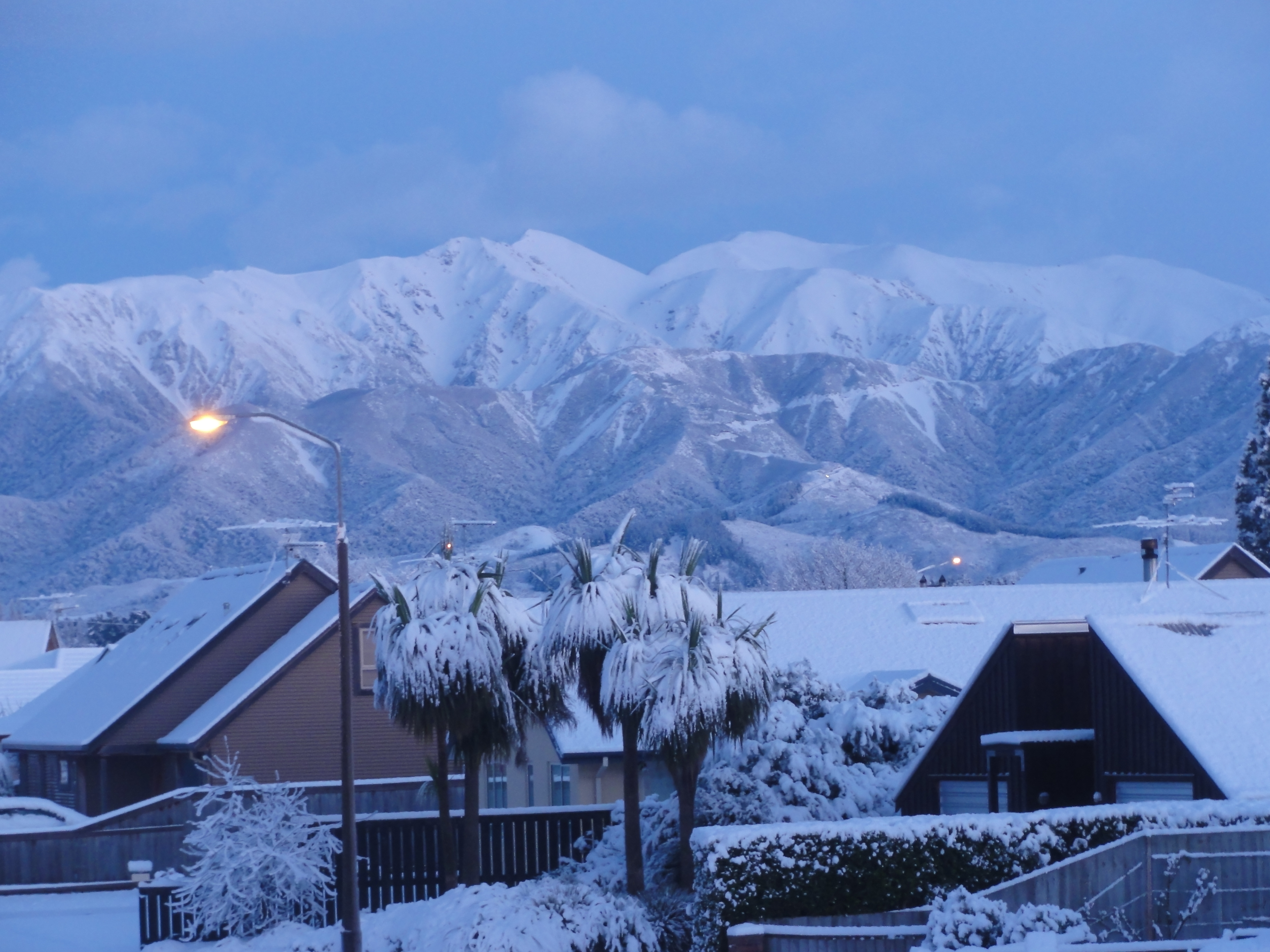 Early morning Methven towards  Mt Hutt