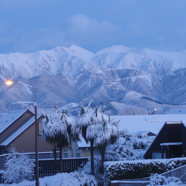 Early morning Methven towards  Mt Hutt