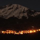 La Tania under the full moon