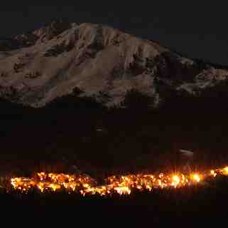 La Tania under the full moon