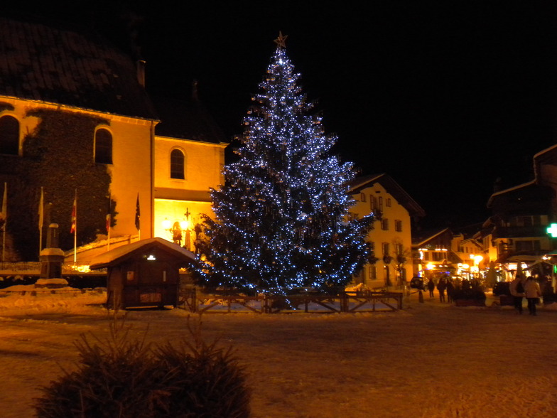 Village by night, Megeve