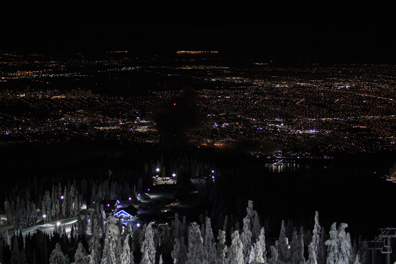 Vancouver city lights, Mt Seymour