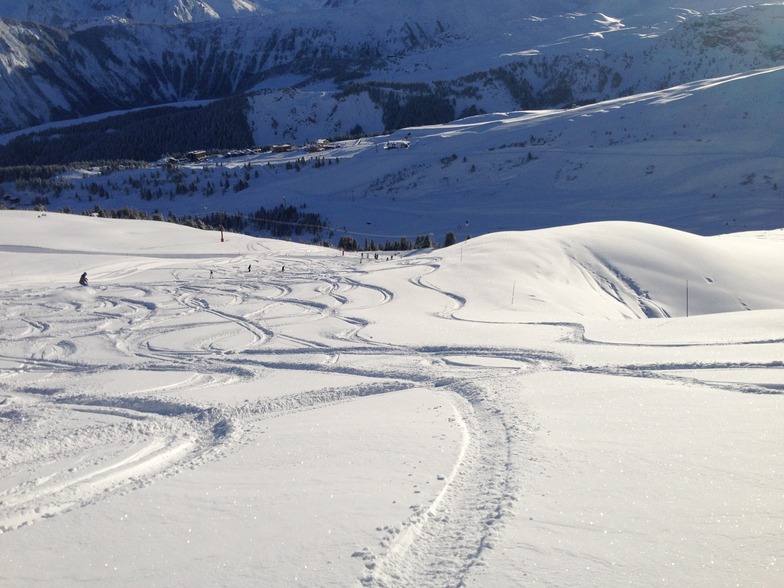 Powder in Meribel, Méribel