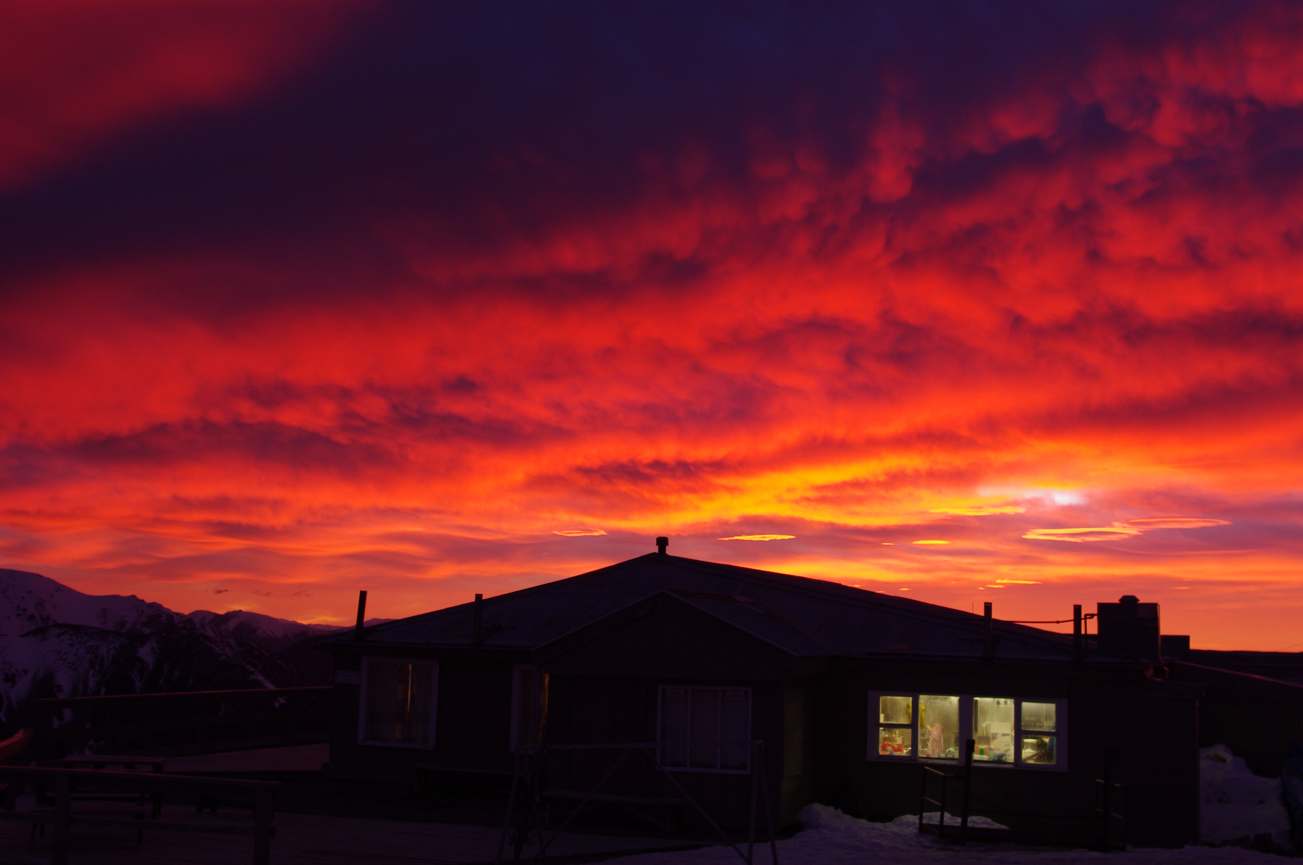 Sunrise at Mt Cheeseman, Mount Cheeseman