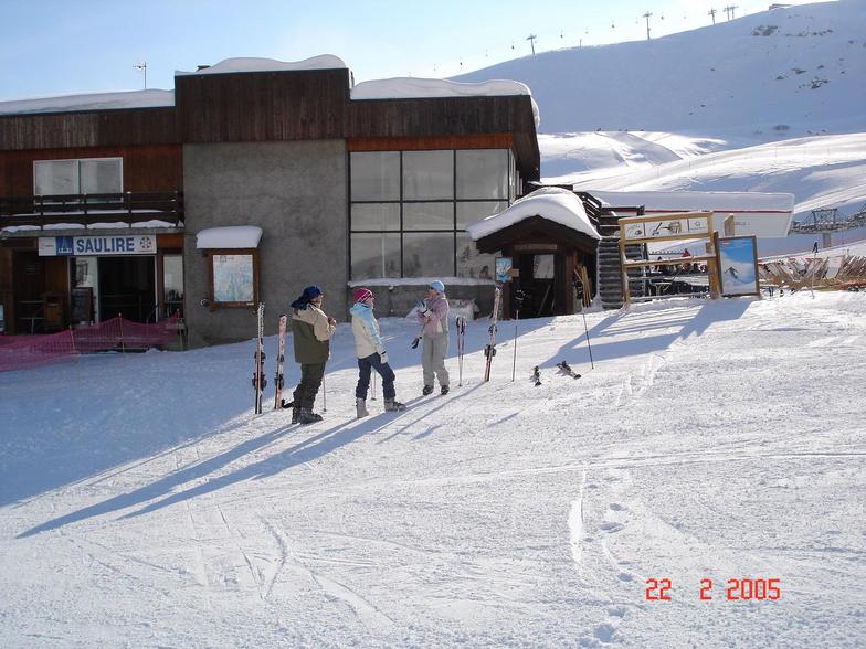 Top of lift in Courchevel 1850