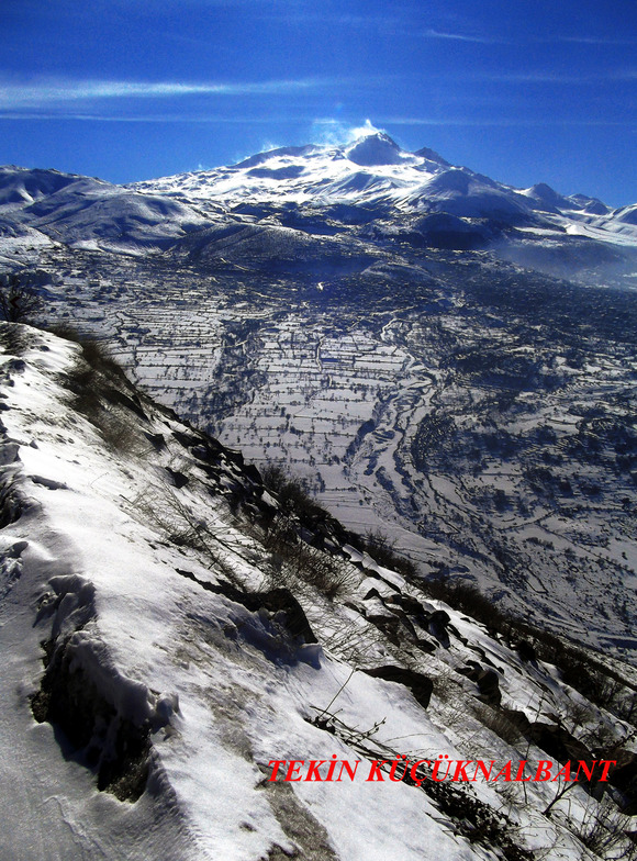 Mt.Erciyes 3917m from Mt. Ali, Erciyes Ski Resort