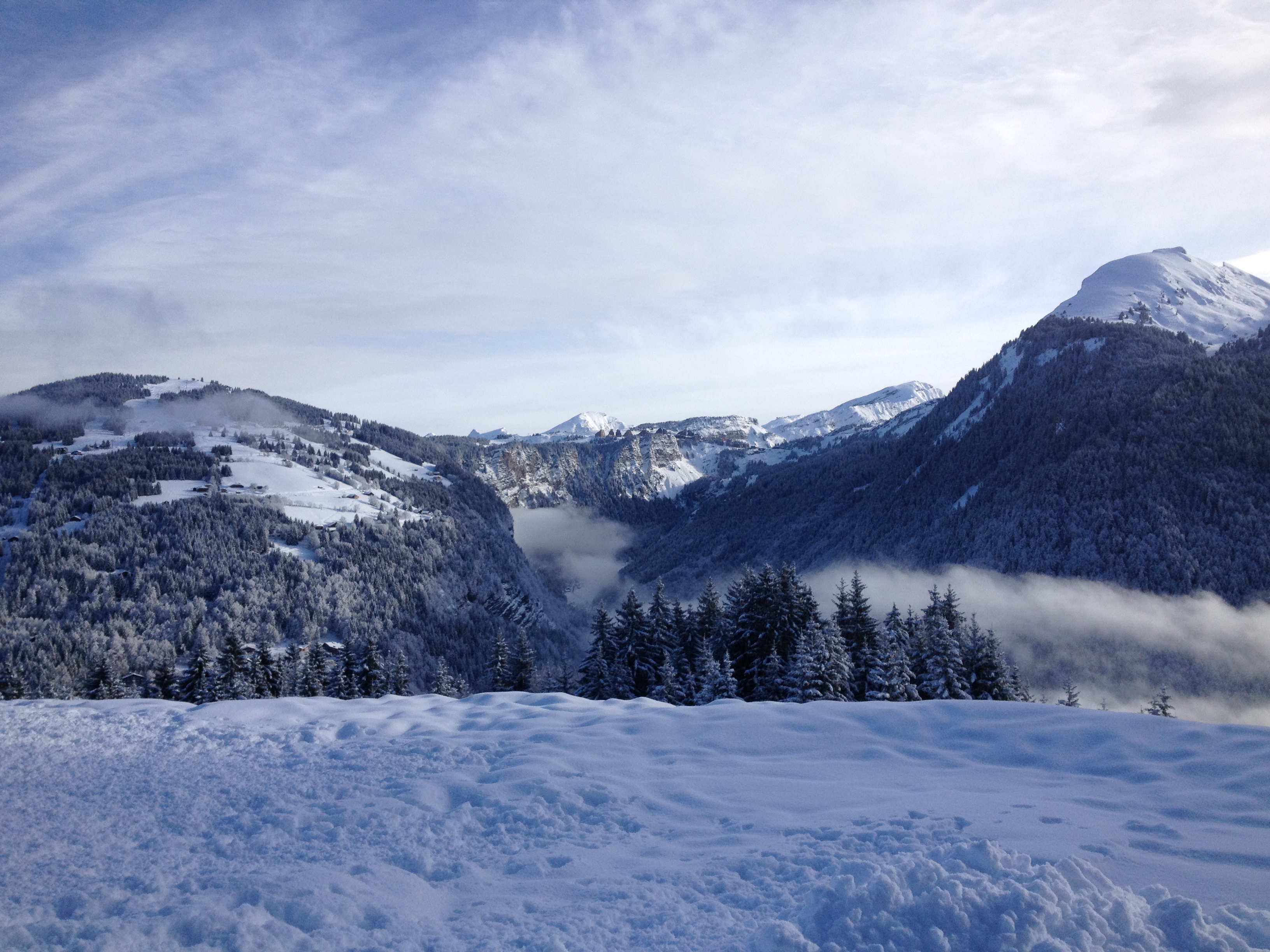 Avoriaz in the distance, Morzine