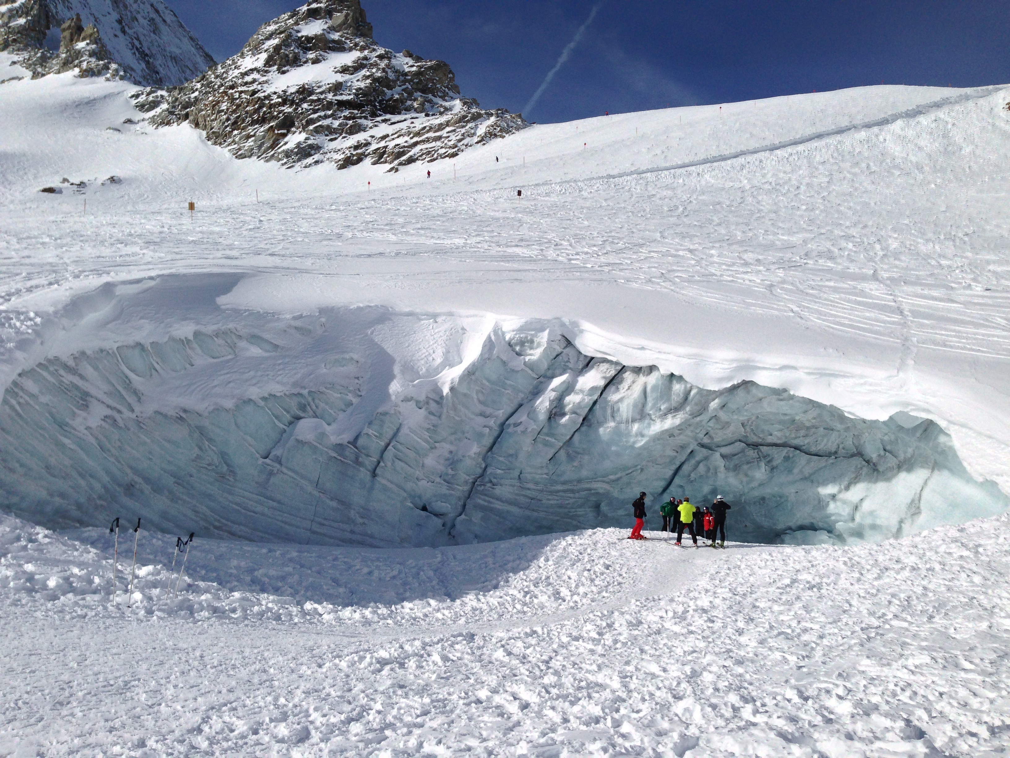 Hintertux Glacier Crevasse