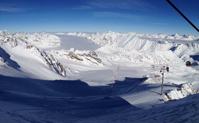 View from the top of Pitztal, Pitztal Glacier