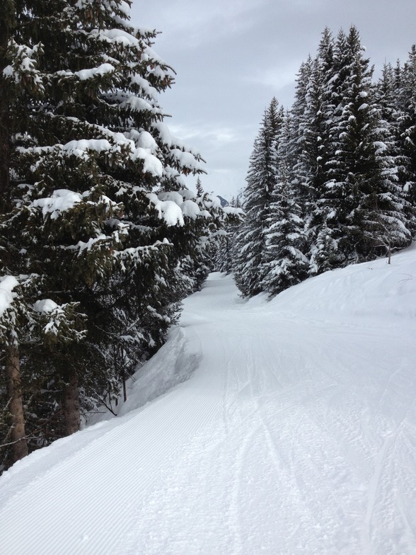Green Run To Village, La Tania