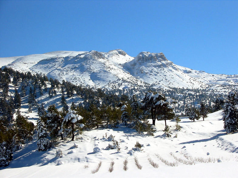 Ammoua mountain in Akkar, northern Lebanon., Mzaar Ski Resort