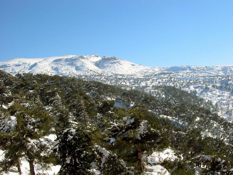 A view on he Ammouaa mountain in Akkar, northern Lebanon, Mzaar Ski Resort