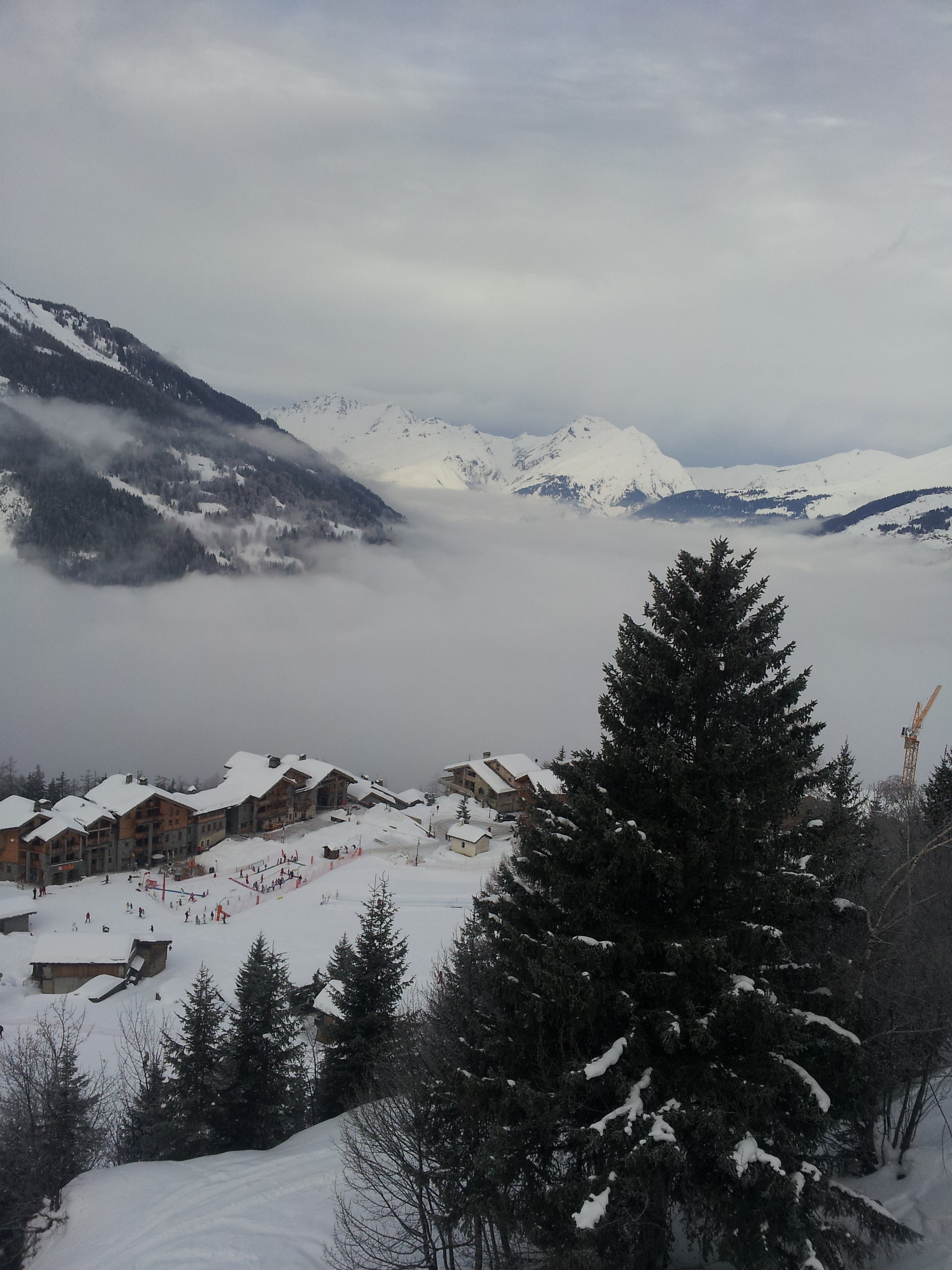 Looking towards Bourg Sainte Maurice, Sainte Foy
