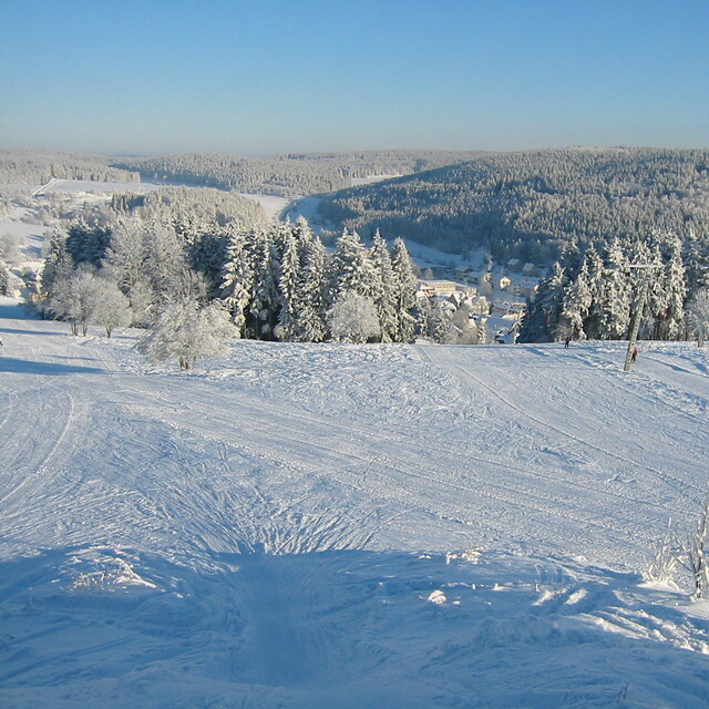 Tettau - View from the "Dreitausender" -  Wildberglift