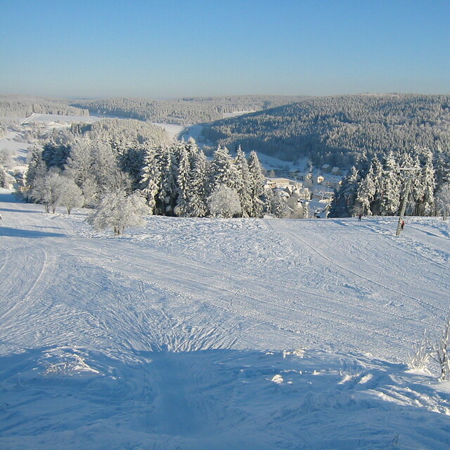 Tettau - View from the "Dreitausender" -  Wildberglift