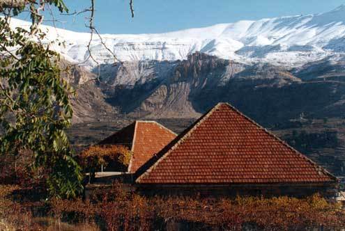 view from bcharre,lebanon, Mzaar Ski Resort