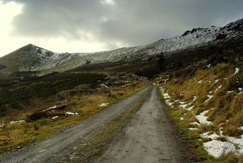 Road to Lough Mohra,Knockanaffrin ridge,Comeragh mountains., Knockanaffrin (Comeragh Mts)