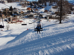 empty pistes Feb 2010 Valee Blanche Restaurant below, Valberg photo